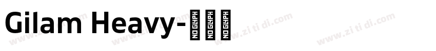 Gilam Heavy字体转换